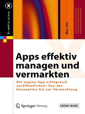 cover image of Apps effektiv managen und vermarkten